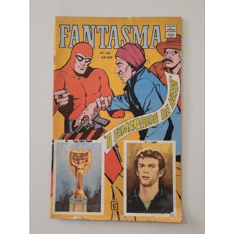 Gibi Fantasma n° 166 - Junho 1970 - RGE - Com as Figurinhas Feras do Saldanha