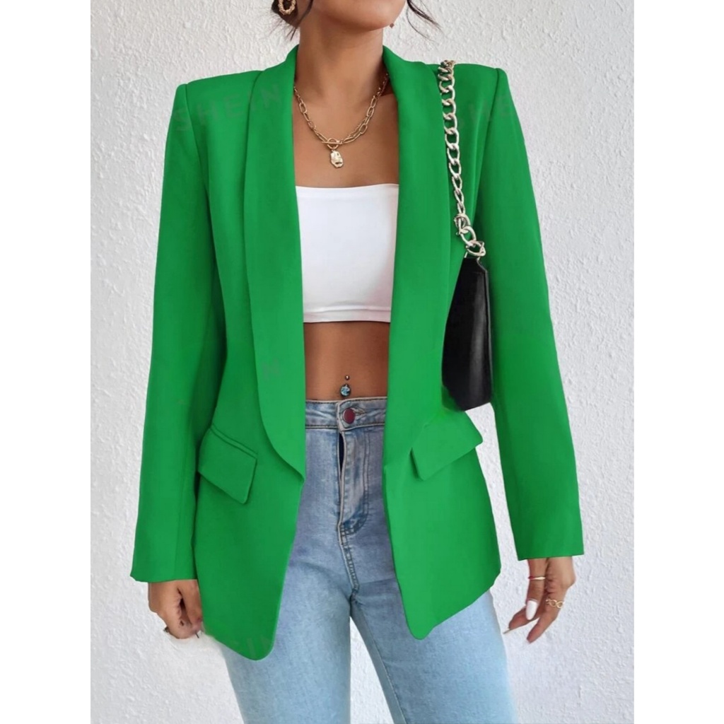 Max Blazer Social Feminino Alfaiataria Alongado.