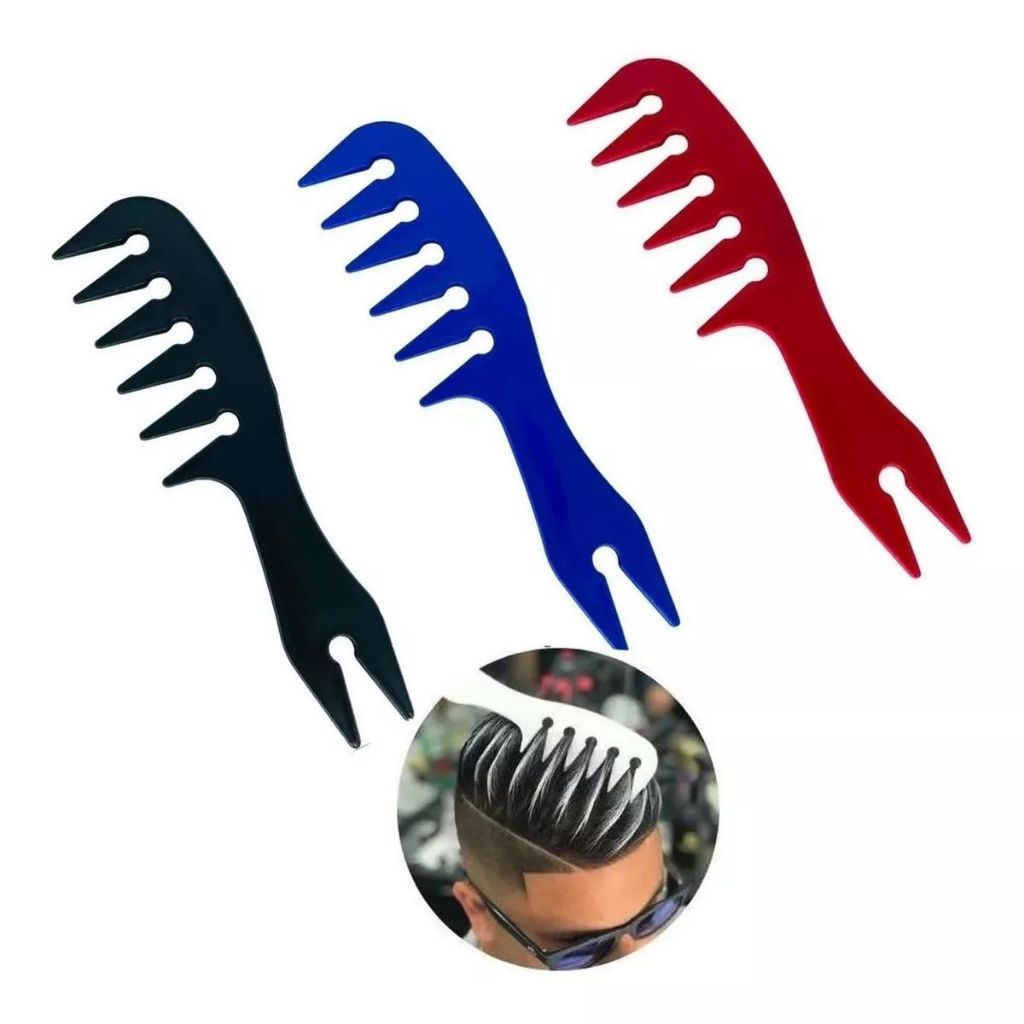 Pente Short Wicks Mechas Quiff Dimil Coruja Pequeno Profissional - Marilú