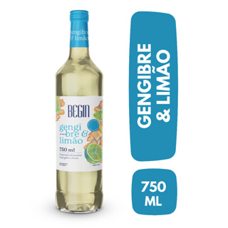 Xarope Gengibre E Limão Begin Para Drinks - Garrafa 750ml em Oferta na Shopee