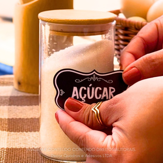 110 Etiquetas Adesivas Para Potes de Temperos e Mantimentos Vinil Resistente A Prova D'água 5x3cm em Oferta na Shopee