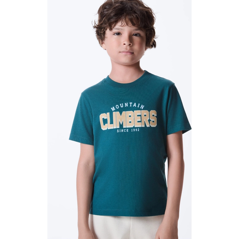 Camiseta Infantil Menino Manga Curta com Estampa - Hering