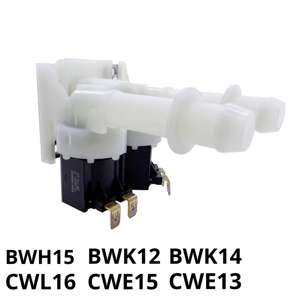 Válvula Dupla Estendida Emicol Compatível  Lavadora Brastemp Consul Bwk12 Bwk14 Bwh15 110V-220V