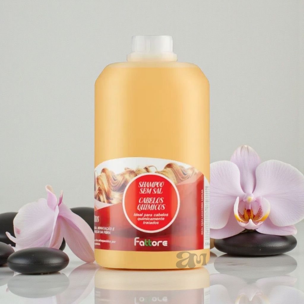 Shampoo Fattore Sem Sal 2 Litros para Cabelos Químicos – Limpeza Suave e Hidratação