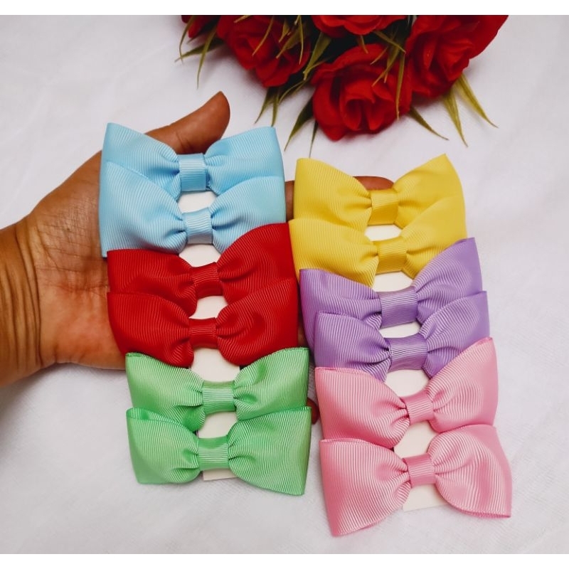 Kit 12 Laços de Cabelo para Bebê Parzinho Bico de Pato Presilha