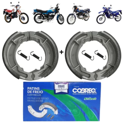 Kit Jogo Lona Patim Traseiro + Dianteiro Cobreq Yamaha DT 180 - RX 180 - RD 125 - RD 135 Original