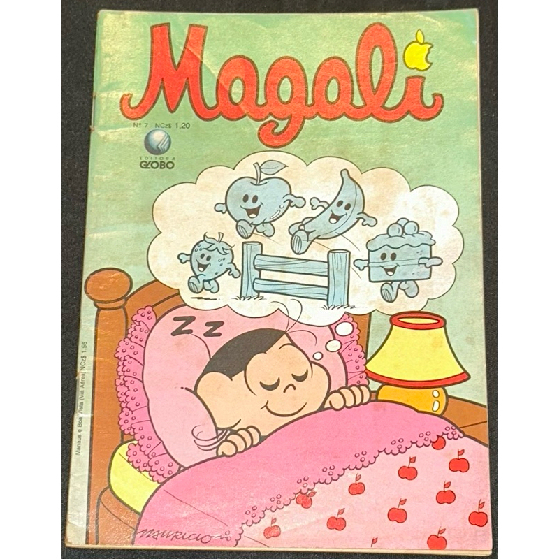 Gibi Magali N° 7 contra capa com foto da Angélica ref 08