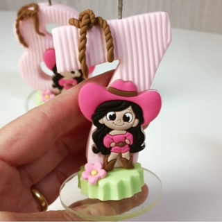 vela de aniversario vaqueira boiadeira de biscuit|velaboaideira em Oferta na Shopee