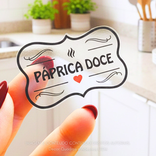 50 Etiquetas Adesivas Para Potes de Temperos e Mantimentos Vinil Resistente A Prova D'água 5x3cm em Oferta na Shopee