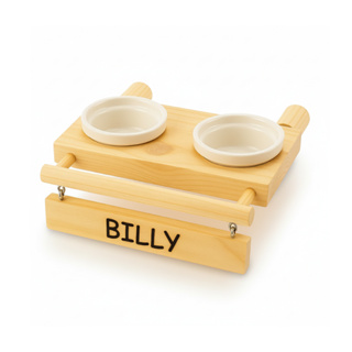 Comedouro bebedouro personalizado a laser com nome das suas aves em Oferta na Shopee