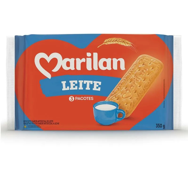 Biscoito Marilan 350g Leite
