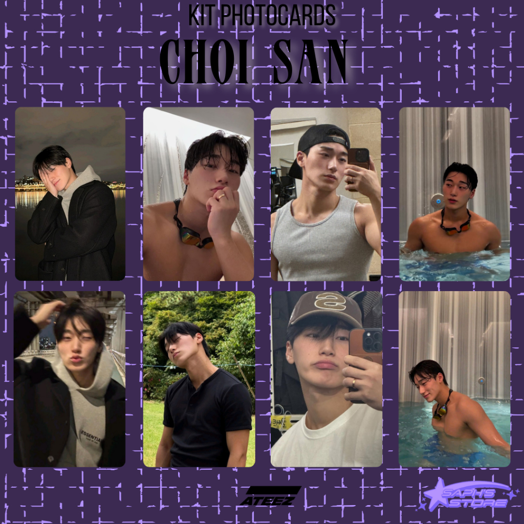 Kit Photocards SAN ATEEZ - Kpop Fanmade - LEIA A DESCRIÇÃO em Oferta na Shopee