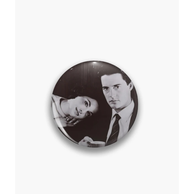 Pin Button Audrey and Dale Twin Peaks David Lynch Série Botão Broche Crachá