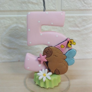 vela capivara fadinha encantada |festa capivara|decorção de bolo em Oferta na Shopee