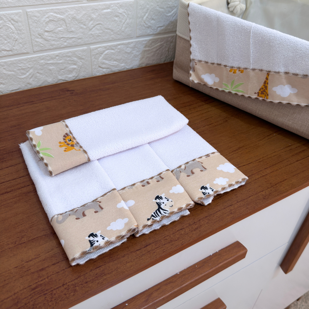 Toalhinha Paninho de Boca Tecido Atoalhado para Bebê Kit com 5 Unidades em Oferta na Shopee