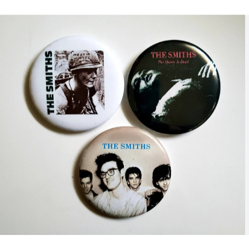 3 Pins Buttons The Smiths  80s Botão Broche Crachá