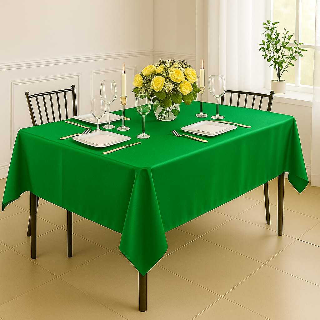 Toalha de mesa de cetim Brilhosso 4 , 6 e 8 lugares Várias cores