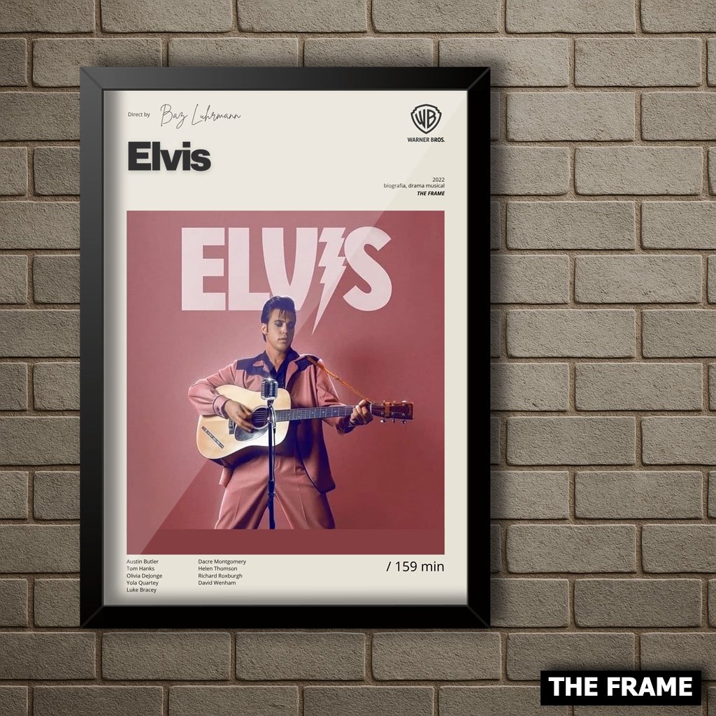 Quadro Decorativo A4/A3 Filme Elvis