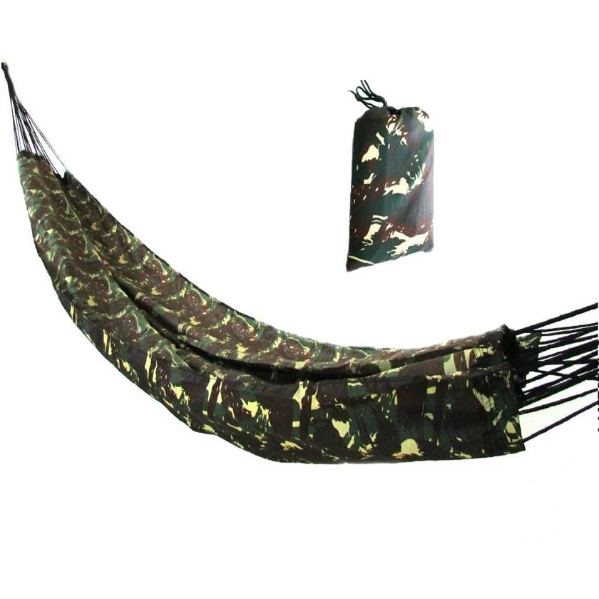 REDE DORMIR DESCANSO GARIMPEIRA CAMPING SELVA RESISTENTE CAMUFLADA