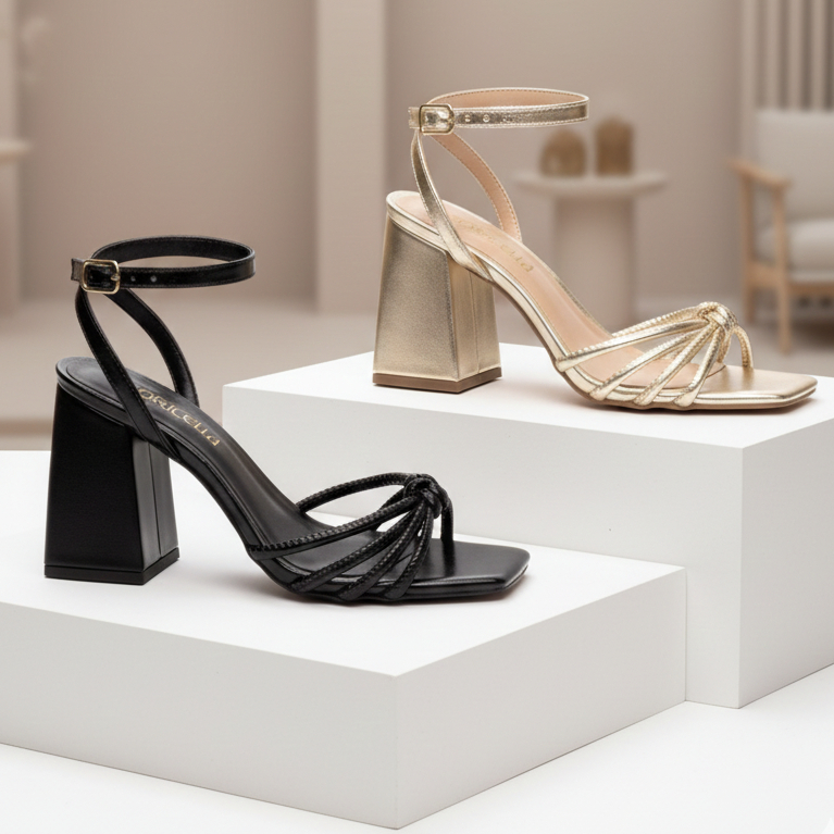 Sandália Luxo Feminina Torricella Salto Grosso Quadrado 9cm Moderna Confortável Festas Formatura em Oferta na Shopee