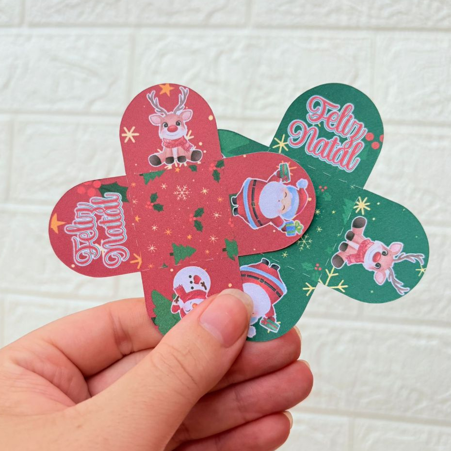 Forminhas para Doces Personalizado tema Natal Papai Noel para Aniversario - Forminha Brigadeiro - Mesversário