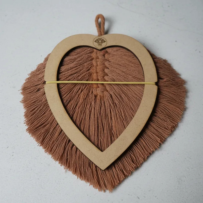 Molde Macramê 08 Gabaritos Folha Coração