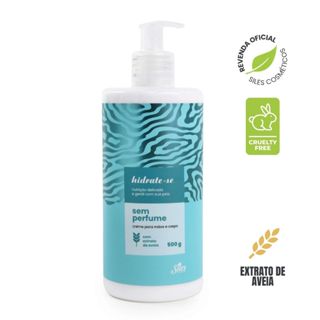 Creme Hidratante Sem Perfume Corporal 500g Siles