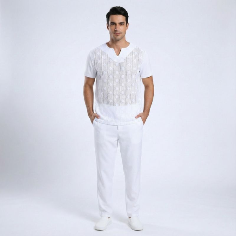 conjuntos masculino umbanda e candomble em Oferta na Shopee