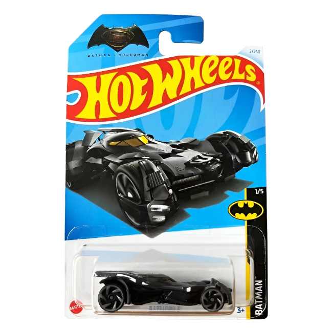 Hot Wheels Batman Superman Edição Do Filme Batmóvel 2024 cinza escuro.