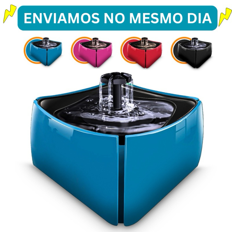 Fonte Automática 1L – Água Filtrada Para Gatos e Pets