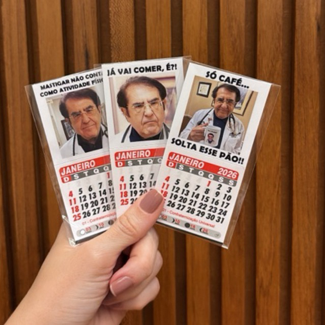 Kit Calendário 2026 - Frases Dr. Now - Quilos Mortais em Oferta na Shopee