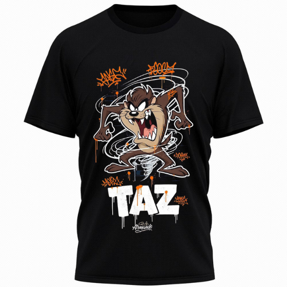 Camiseta Taz Mania Estampada–Camisa Divertida Unissex, 100% Algodão, Confortável e Estilosa