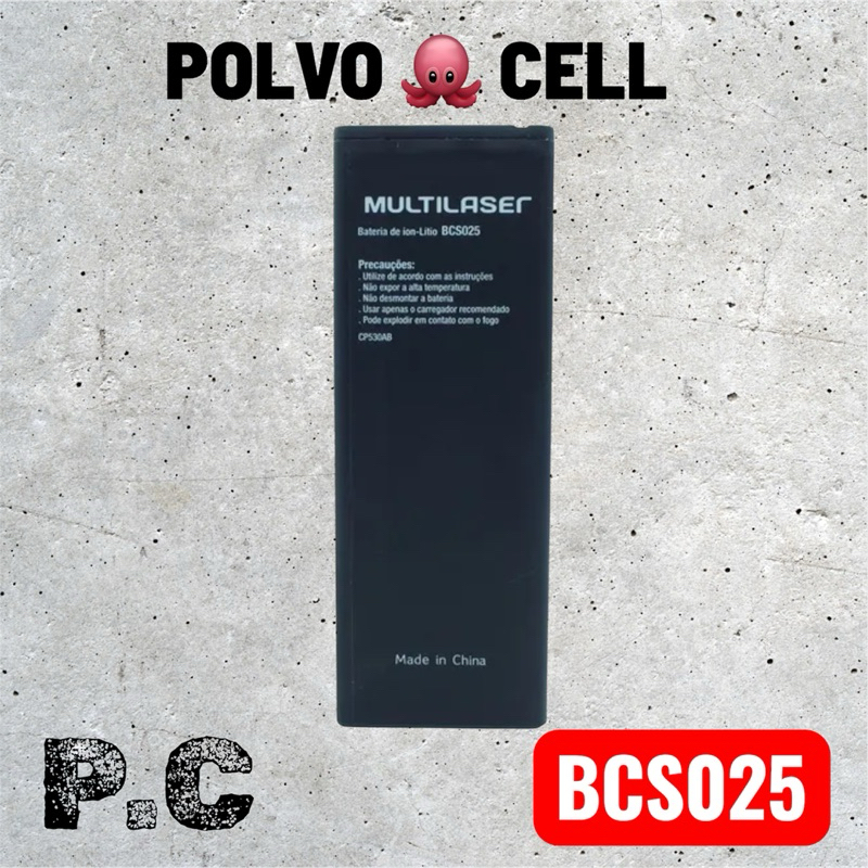 BAT COMPATIVEL MULTILASER MS40S P9025 (BCS025) ORG NOVA COM GARANTIA 90 DIA