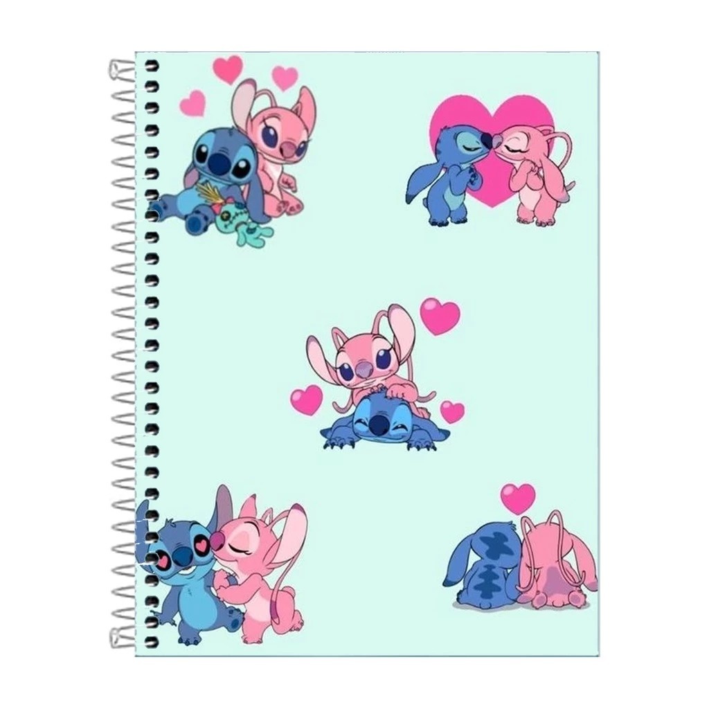 Caderno Lilo Stich Capa Dura em Oferta na Shopee