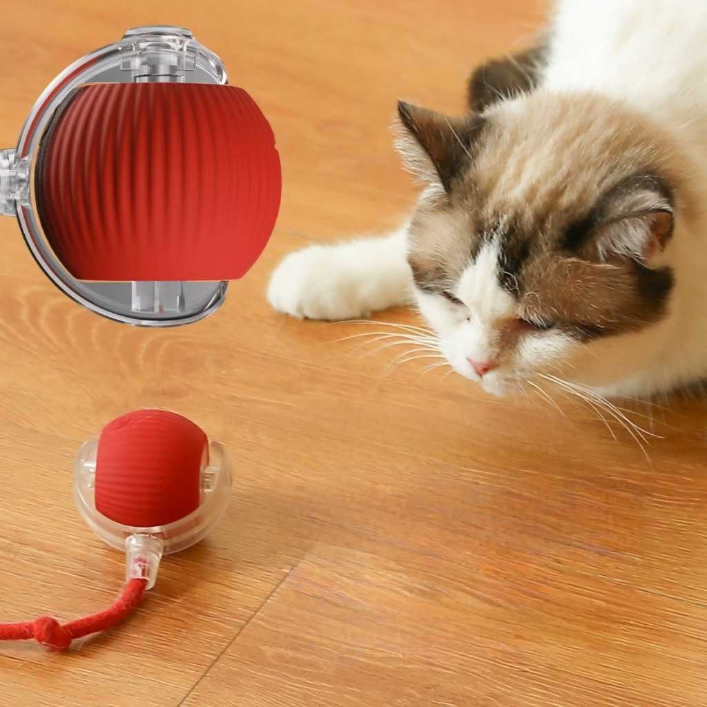 Bola Interativa Brinquedo Automática Gatos Cachorros De Treinamento Elétrico Bolinha Recarregável US