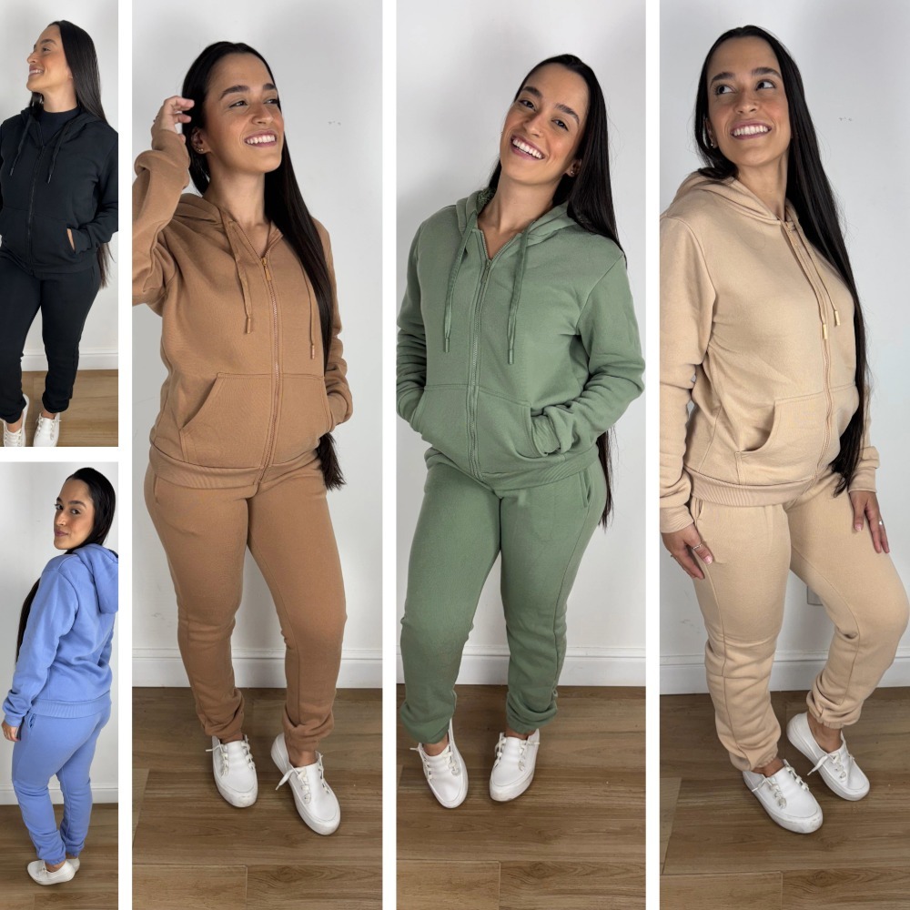 Conjunto Moletom Zíper Feminino: Onde Comprar | BuscaProdutos
