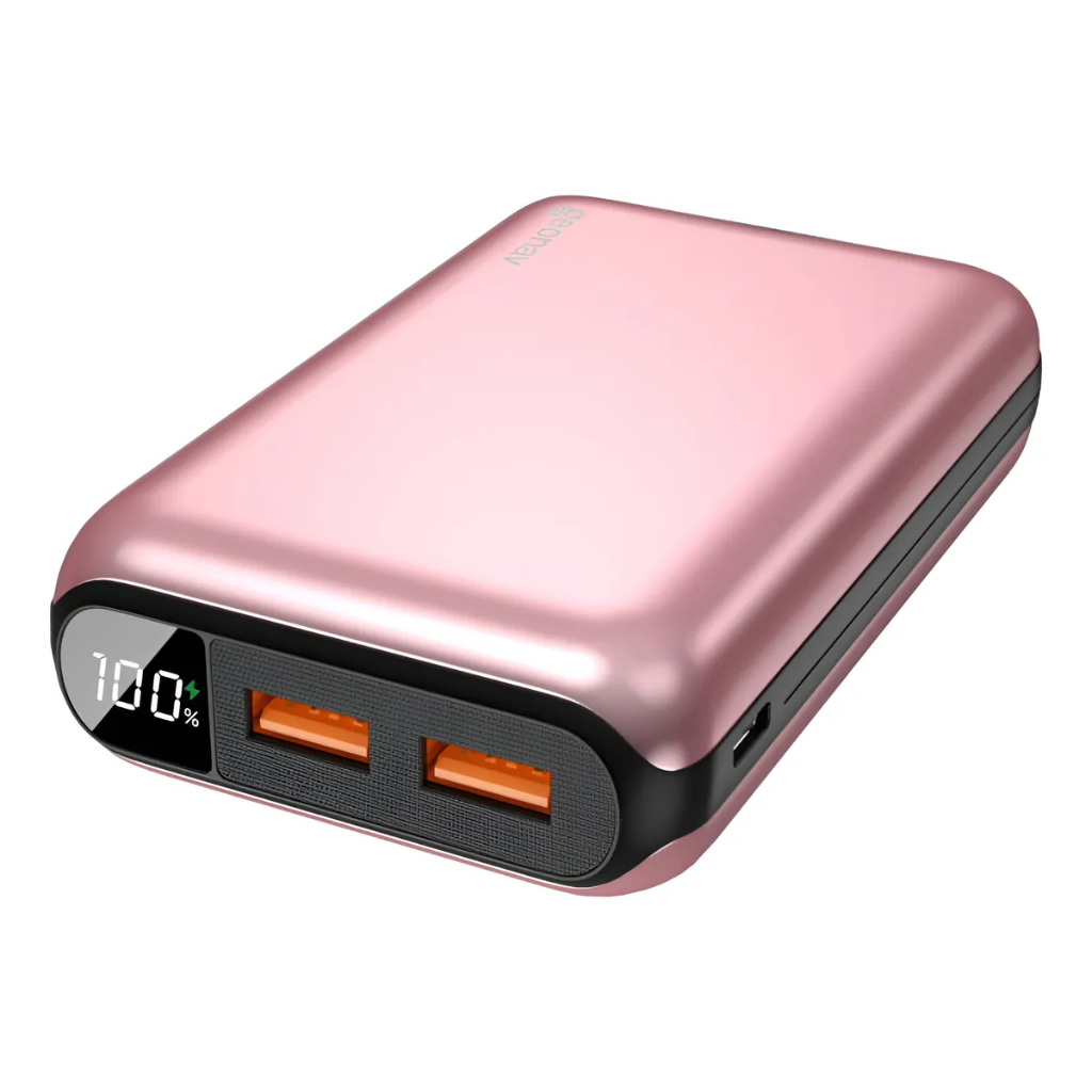 Power Bank 20.000mAH Portátil 37Wh Rose Gold - Geonav em Oferta na Shopee