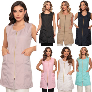 Jaleco Regata com ziper Isabel Diversas Cores Gardenia Uniformes em Oferta na Shopee