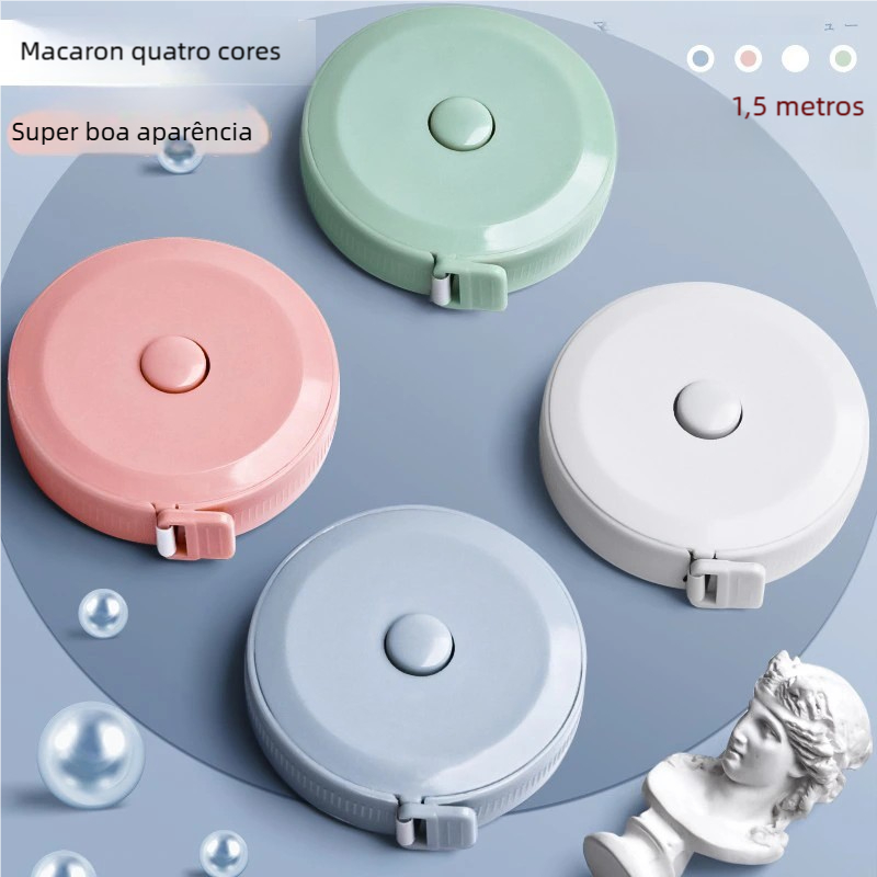 Fita Métrica Portátil e Fofa - Régua Macia Mini para Medir Cintura e Tamanhos de Roupas