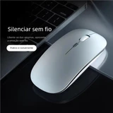 Mouse sem fio recarregável com LED