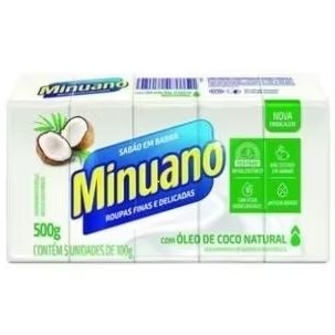 Sabão em barra coco Minuano com óleo de coco natural 500g
