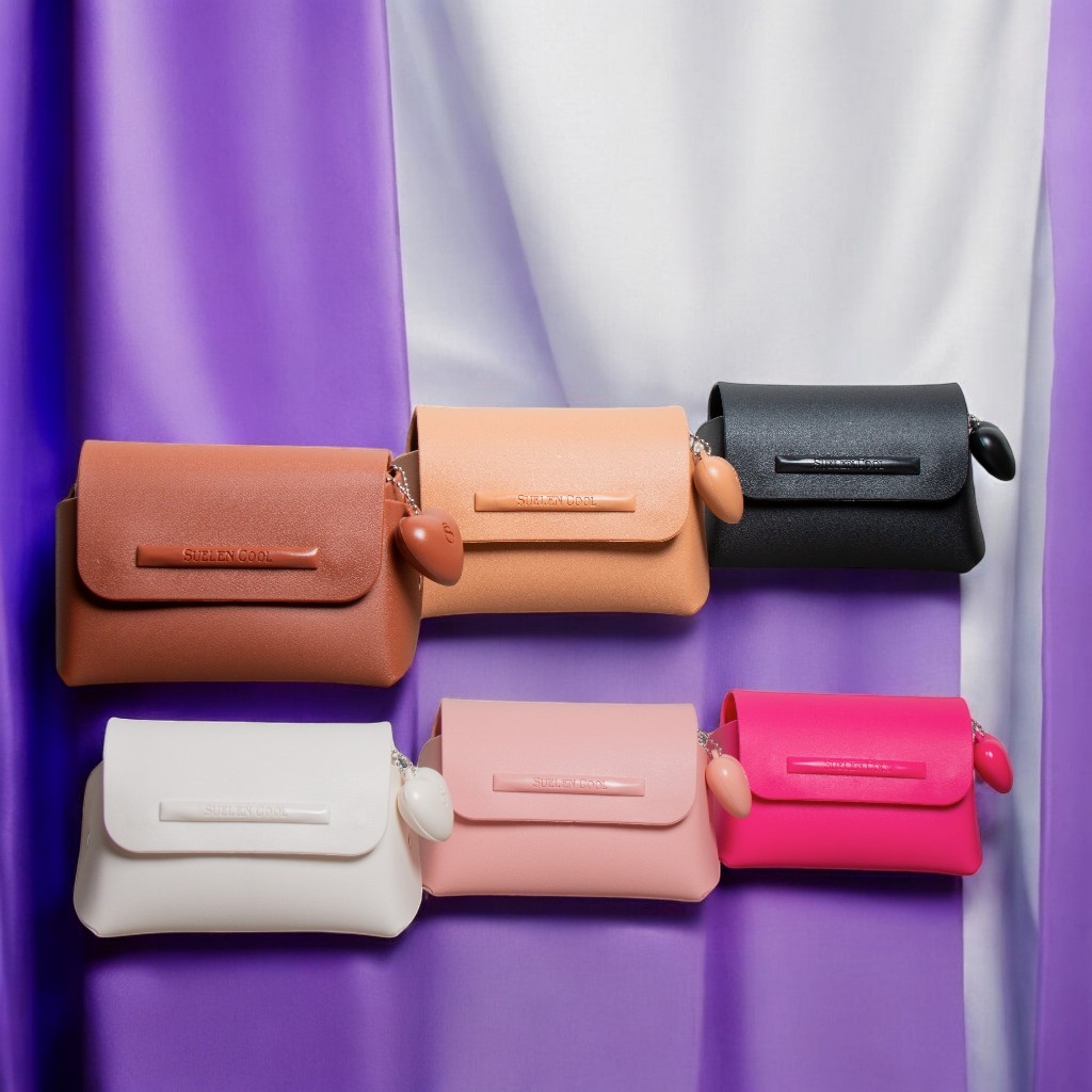 Bolsinha Suellen Feminina com Coração Clutch Necessaire Porta Maquiagem MaRa Store