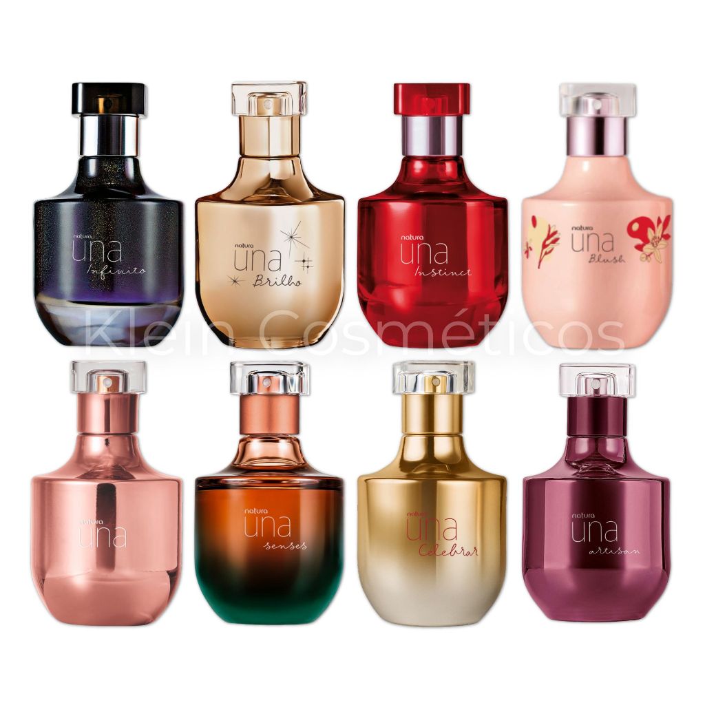 Una Deo Parfum (Infinito, Brilho, Instinct, Blush, Tradicional, Celebrar, Senses e Artisan) 75ml | NOVOS e ORIGINAIS