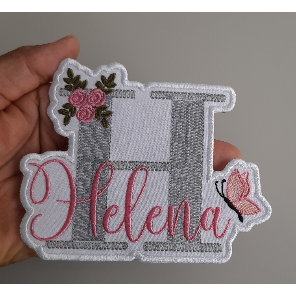 Patch Bordado Termocolante Letra e Nome em Oferta na Shopee