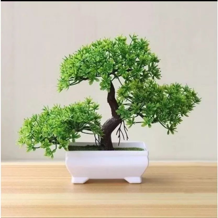 Bonsai Artificial 14cm para Decoração – Mini Árvore Realista Ideal para Casa e Escritório