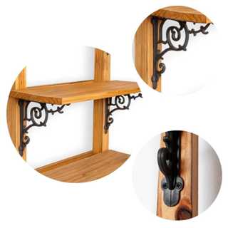 suporte mão francesa estilo colonial melhor acabamento e menor preço em Oferta na Shopee