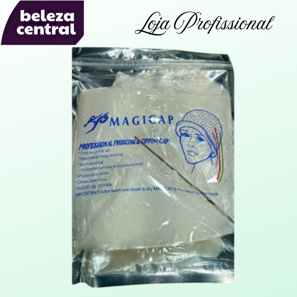 Touca para Luzes, Mechas e Reflexos – Modelo Magicap + Agulha 1,5 mm