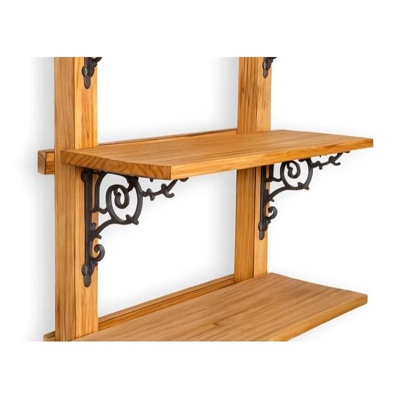 KIT MÃO FRANCESA ESTILO COLONIAL FEITA EM PLÁSTICO POLÍMERO COM 2 PEÇAS 15X15 CM +KIT INSTALAÇÃO