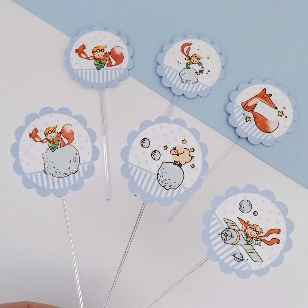 Toppers Tags para Docinhos Pequeno Princípe  Decoração  Lembrancinhas Festa Infantil e Mesversário em Oferta na Shopee