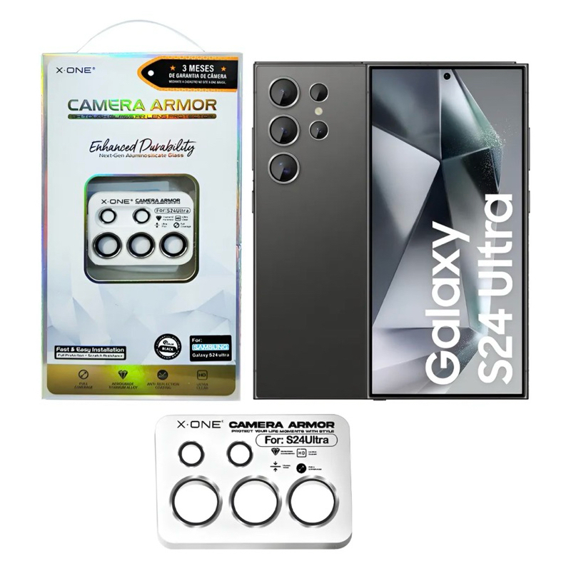 Protetor De Lente X-one Para Galaxy S24 Ultra COM GARANTIA TOTAL DA CÂMERA
